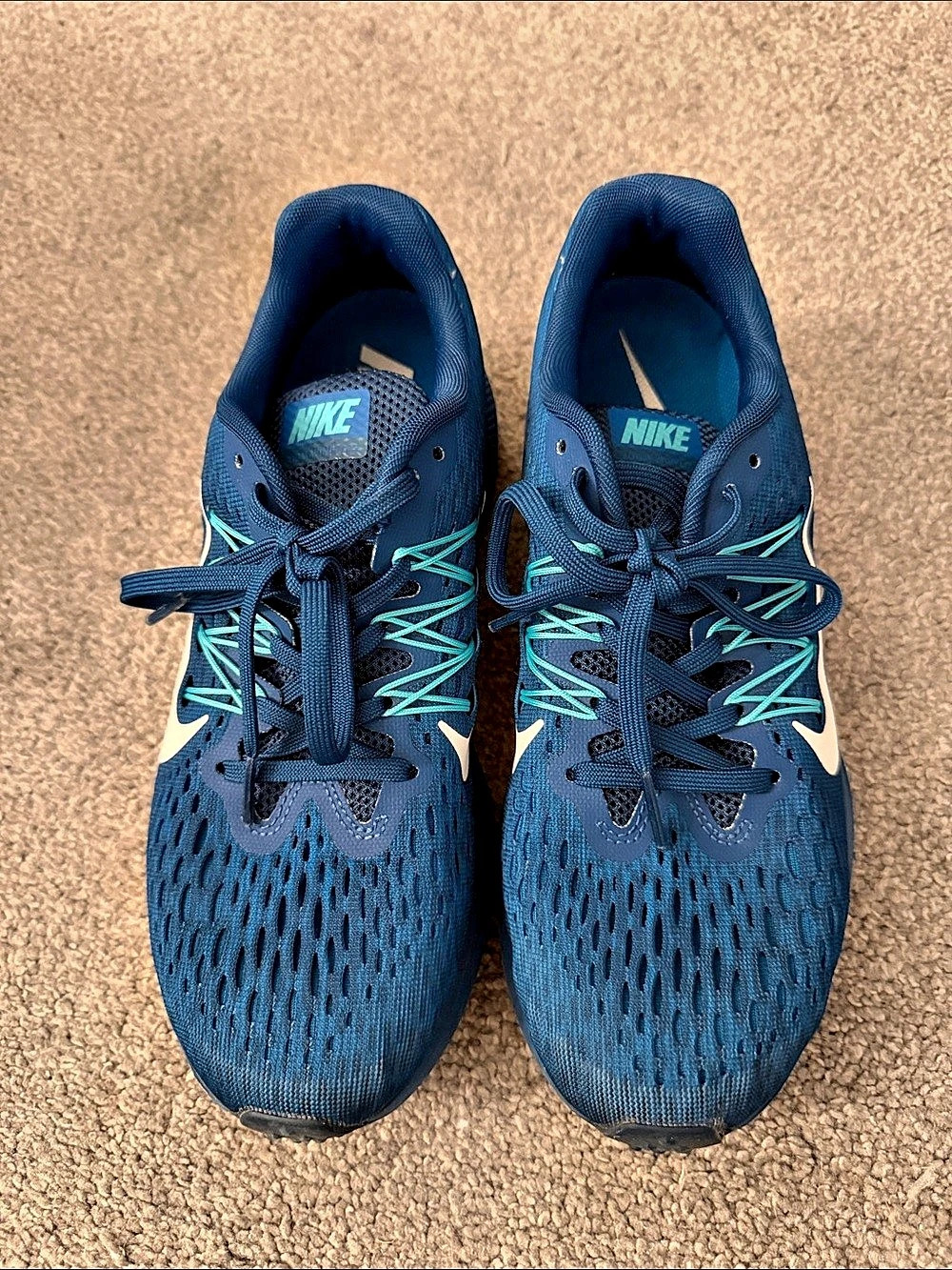 Nike Running Athletic Shoes Blue US 7